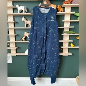 Woolino 4 Season® Baby Sleep Bag with Feet, Merino Wool, Night Sky™ 18-36m FLAW